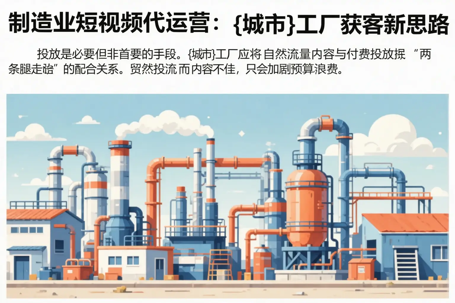 制造业短视频代运营:河东工厂获客新思路
